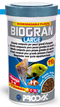 PRODAC BIOGRAN LARGE didelės granulės žuvims 250ml 110g